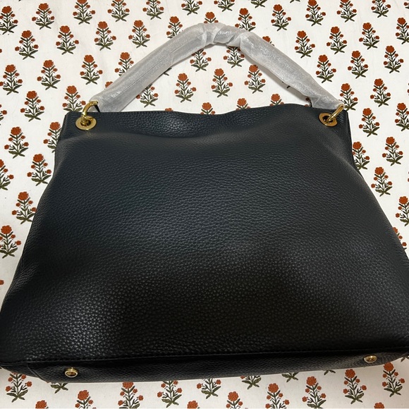 NEW! No Monogram Mark & Graham Build Your Bag Hobo Bag Large Leather and Linen - Picture 5 of 9